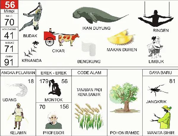 EREK EREK 56 DI BUKU MIMPI BERGAMBAR LENGKAP